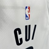 Brooklyn Nets  White #8 CUI 1:1 Quality NBA  Season Jerseys 2023