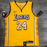 Los Angeles Lakers Kobe  #24 BRYANT  with star  1:1 Quality NBA Season Jerseys