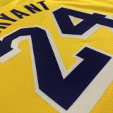Los Angeles Lakers 75 Year Kobe #24 BRYANT  Yollow NBA Jersey