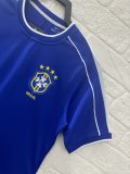 Retro Brazil Away  1:1 Quality Soccer Jersey  1998