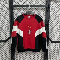AC Hoodie Red Jacket  Tracksuit  1:1 Quality Soccer Jersey  25-26