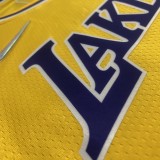 Los Angeles Lakers 75 Year YELLOW #117 MASTER CHIEF 1:1 Quality NBA Season Jerseys