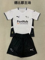 Derby County  home  kids  1:1 Quality Soccer Jersey   24-25