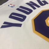 Los Angeles Lakers White V-neck  #0 YOUNG 1:1 Quality NBA Season Jerseys