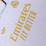 Real Madrid  Polo Retro Fans White stripe inkjet 1:1 Quality Soccer Jersey  25-26