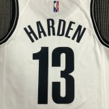 Brooklyn Nets WHite #13  HARDEN 1:1 Quality NBA  Season Jerseys 75 Year