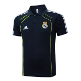 Real Madrid  Polo Fans cyan 1:1 Quality Soccer Jersey  25-26