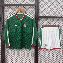 Mexico Home Kids  Long  1:1 Quality Soccer Jersey 26-27 (2026)