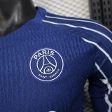 PSG Paris three away long player   1:1 Quality Soccer Jersey   24-25