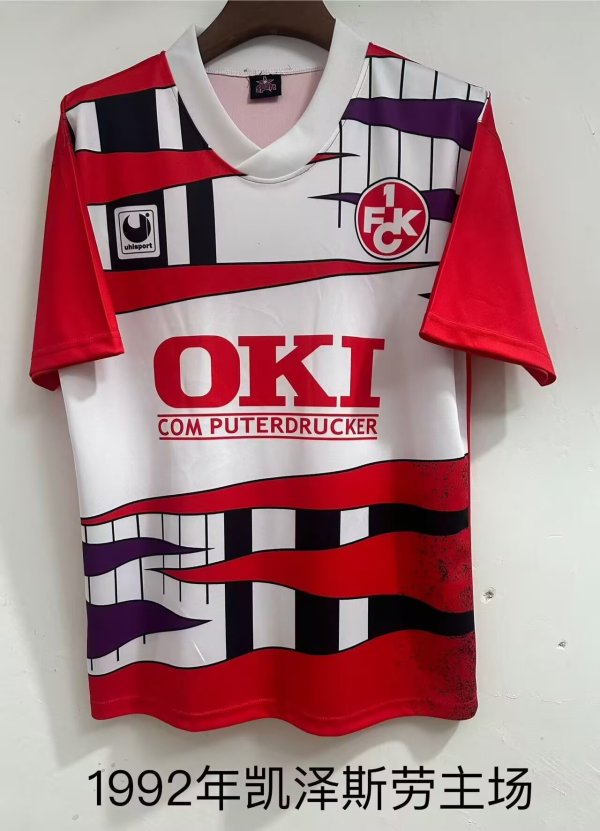 Retro Kaiserslautern Home Fans 1:1 Quality Soccer Jersey 1992