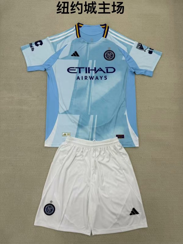 New York city home fans kits  1:1 Quality Soccer Jersey  25-26 (kids and man )