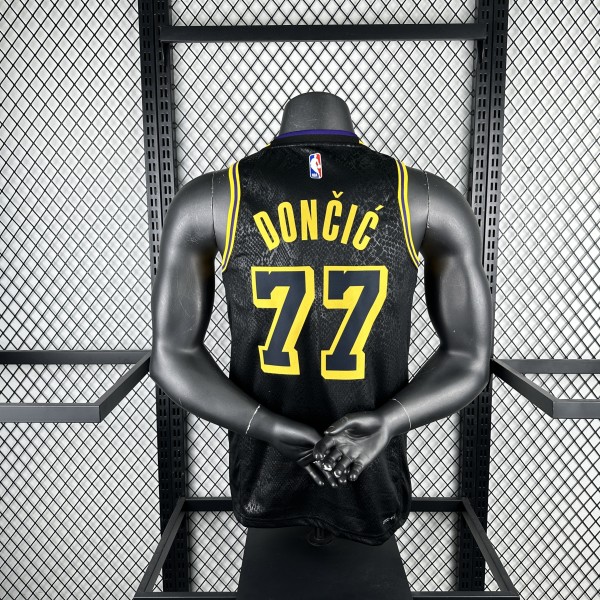 Los Angeles Lakers  #77 DONCIC   snake's skin NBA Jerseys  2025