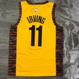 Brooklyn Nets Commemorate Edition Yellow #11 IRVING 1:1 Quality NBA  Season Jerseys 2020
