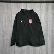 China Windbreaker  Interchange Jacket Black  1:1 Quality Soccer Jersey  25-26