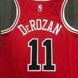 Chicago Bulls Red #11 DEROZAN 1:1 Quality NBA  Season Jerseys  75 Year