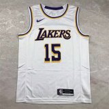 Los Angeles Lakers Kids White  #15  REAVES  1:1 Quality NBA Jerseys