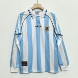 Retro Argentina Home  1:1 Quality Soccer Jersey 1996
