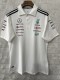 F1 Mercedes White POLO Short Sleeve Racing Suit 2025