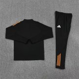 Real Madrid  Player Training  Tracksuit Black Orange (Kids And Man )  1:1  25-26
