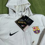 Barcelona Windbreaker  Interchange Jacket Black  White 1:1 Quality Soccer Jersey  25-26