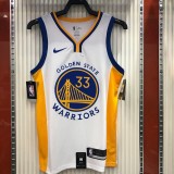 Golden State Warriors White V-Neck  #33 WISEMAN 1:1 Quality NBA Season Jerseys 2020