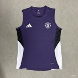 Manchester United Vest  Special Edition Purple Fans 1:1 Quality Soccer Jersey   25-26