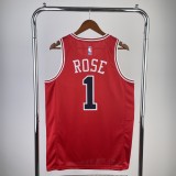 Chicago Bulls Red #1 ROSE 1:1 Quality NBA  Season Jerseys  2023