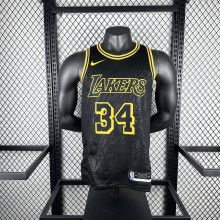 Los Angeles Lakers Snake Pattern #34 O'NEAL  1:1 Quality NBA Season Jerseys