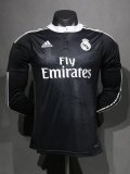 Retro  Real Madrid player  long  third  Away Black  1:1 Quality Soccer Jersey    2014-2015