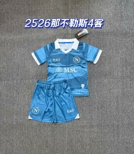 Napoli Fourth Away Fans 1:1 Quality Soccer Jersey   kids  25-26