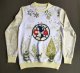 America Christmas hoodie White Yellow Jacket  Tracksuit  1:1 Quality 25-26