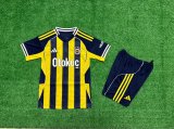 Fenerbahce  Home Kids   Fans 1:1 Quality Soccer Jersey 25-26