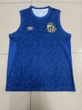 Santos vest blue  fans 1:1 Quality Soccer Jersey   24-25