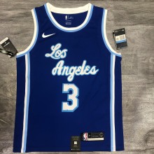 Los Angeles Lakers Blue Latin Night #3 DAVIS 1:1 Quality NBA Season Jerseys