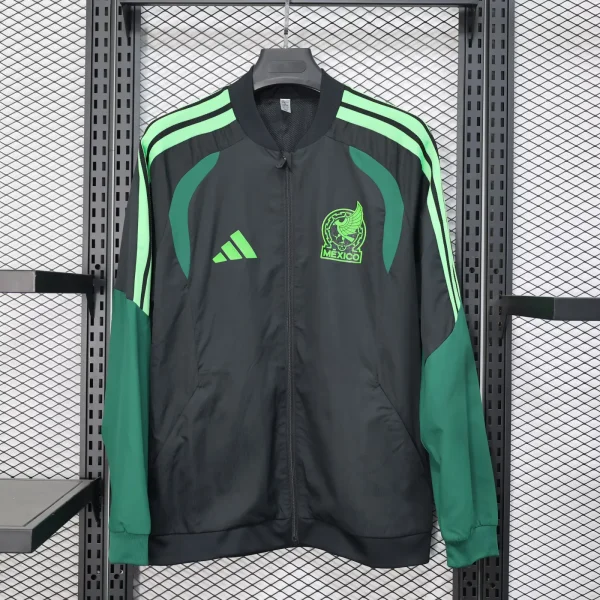 Mexico  Windbreaker  Black 1:1 Quality Soccer Jersey  25-26