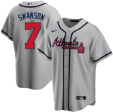 MLB atlanta braves fans grey baseball  Jerseys  2025