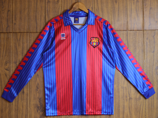 Retro Barcelona Home long  1:1 Quality Soccer Jersey   1991-1992