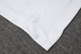 Real Madrid  Polo Retro Fans White stripe inkjet 1:1 Quality Soccer Jersey  25-26