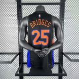 New York Knicks Black #25 BRIDGES NBA Jerseys  25-26
