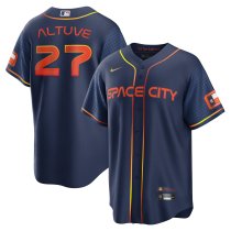 MLB HOUSTON ASTROS City fans  dark blue baseball  Jerseys  2025