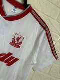 Retro Liverpool away white  1:1 Quality Soccer Jersey  1988-1989
