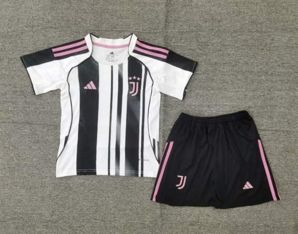 Juventus home Kids 1:1 Quality Soccer Jersey   25-26
