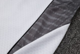 Real Madrid  Polo Retro Fans White stripe inkjet 1:1 Quality Soccer Jersey  25-26