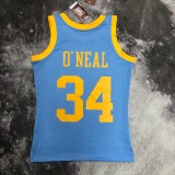 Retro Los Angeles Lakers Blue #34 O'NEAL  1:1 Quality NBA Season Jerseys 2002
