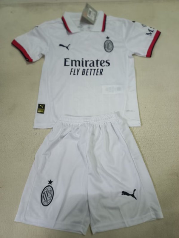 AC Milan  away  Kids 1:1 Quality Soccer Jersey   24-25