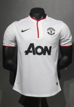Retro Manchester United player Away White  1:1 Quality Soccer Jersey   2012-2013