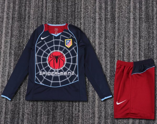 Retro Atletico Madrid Away Kids 1:1 Quality Soccer Jersey 2004-2005