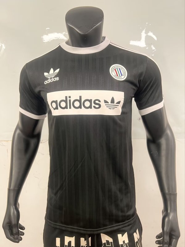 Adidas Clover Oasis  T-shirt  Black  Fans 1:1 Quality Soccer Jersey  25-26