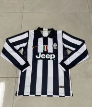 Retro Juventus Long sleeve Home 1:1 Quality Soccer Jersey    2014-2015
