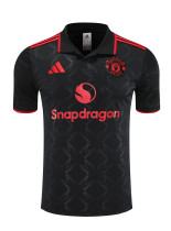 Manchester United Polo Fans Black 1:1 Quality Soccer Jersey  25-26